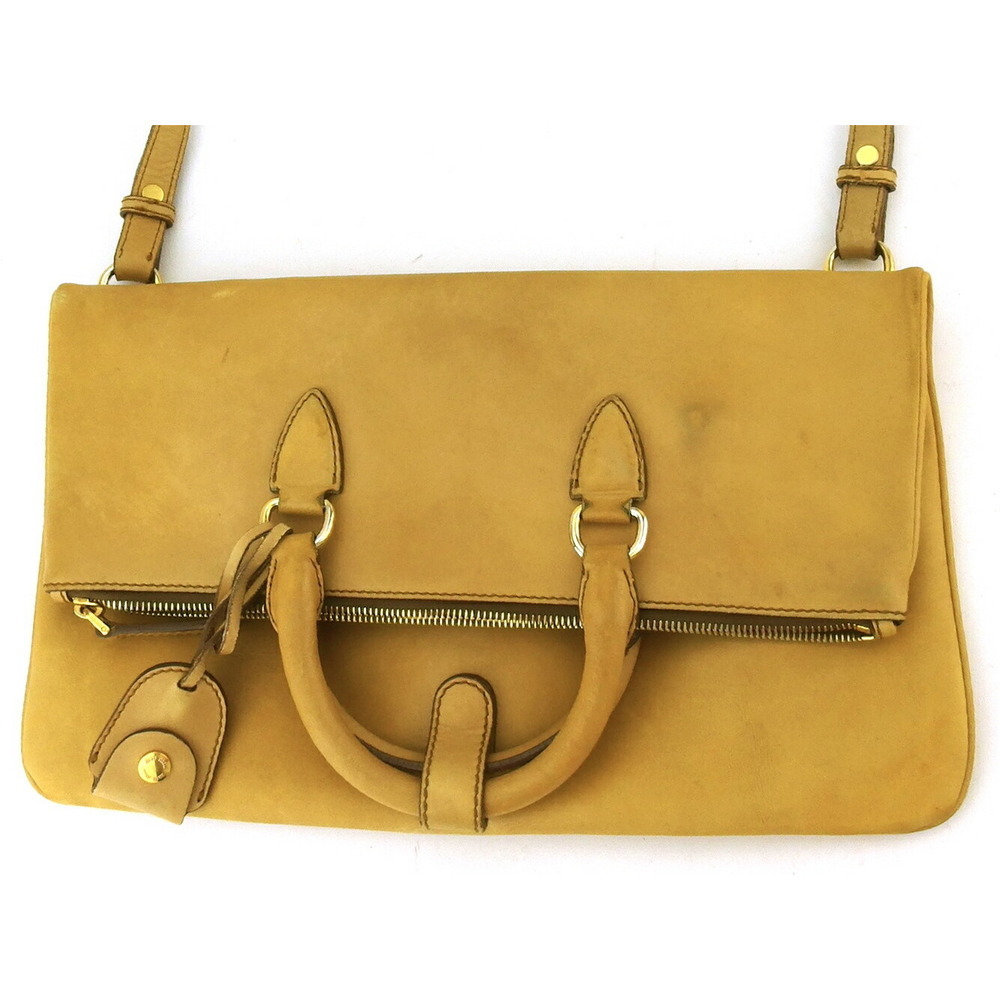Miu Miu Bag Leather Shoulder Beige - Picture 3 of 6